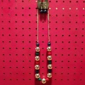 Necklace with matching earrings